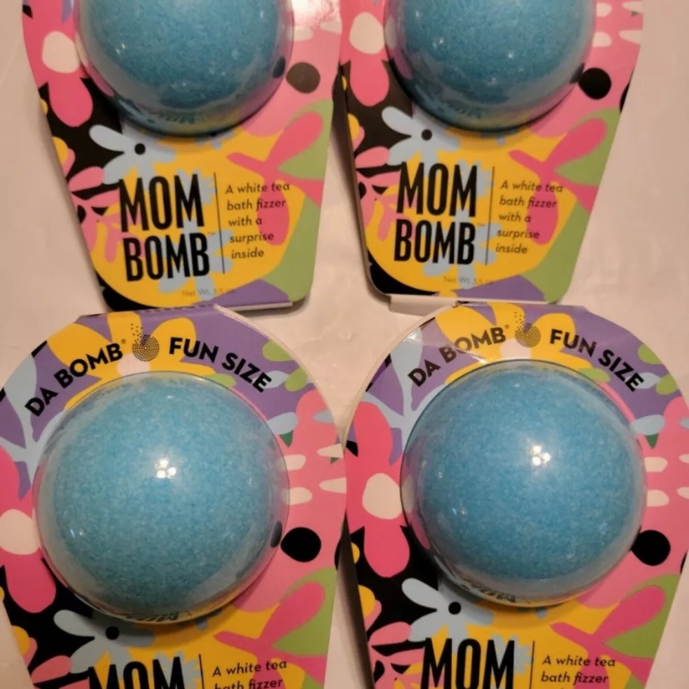 4 Da Bomb Bath Fizzer 3.5oz Blue Ball White Tea